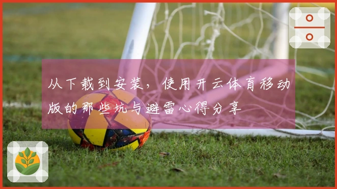 从下载到安装，使用开云体育移动版的那些坑与避雷心得分享